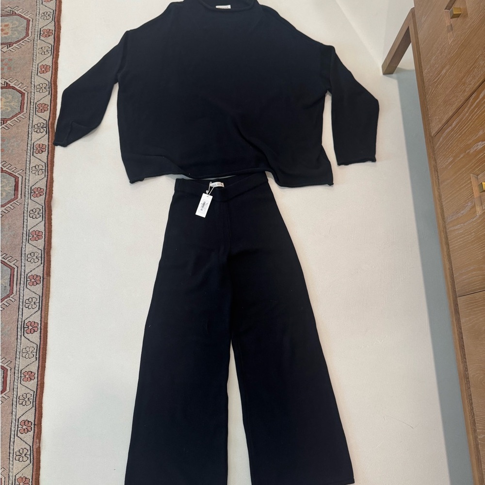 Elce Black Wide Leg Women's Jumpsuit